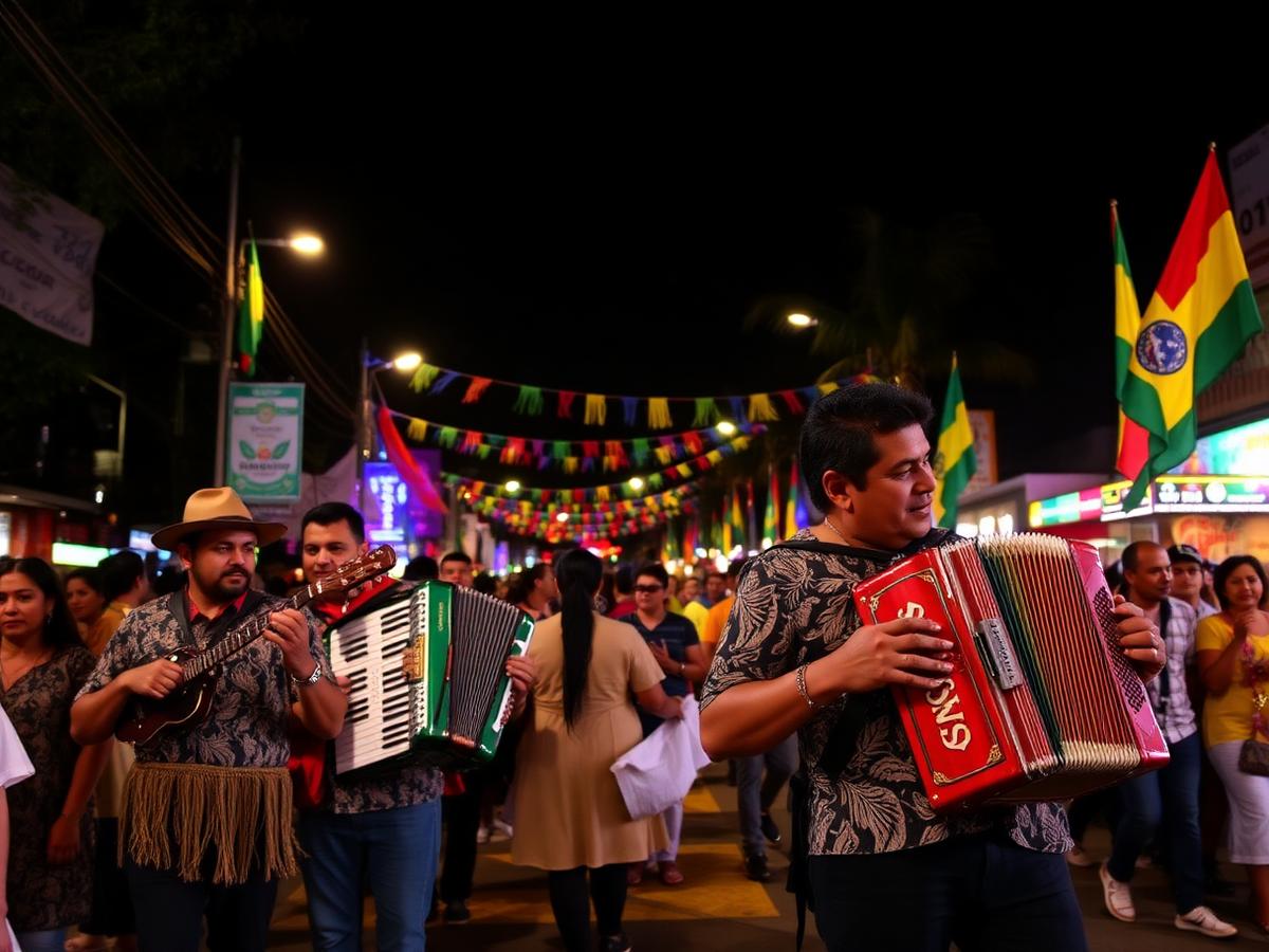 Festa de forró às margens do Rio São Francisco